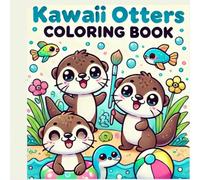 Kawaii Otters Coloring Book