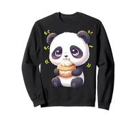Kawaii Panda Bamboo Bear Munching Felicemente Felpa