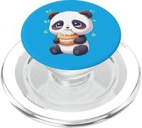 Kawaii Panda Bamboo Bear Munching Felicemente PopSockets PopGrip per MagSafe