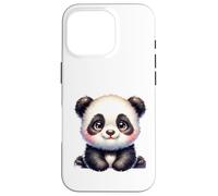 Kawaii Panda Bear Cute Animal Design per bambini Custodia per iPhone 16 Pro