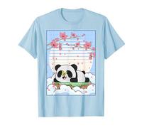 Kawaii Panda Fiore di ciliegio Farfalla Japanese Aesthetic Maglietta