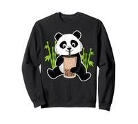 Kawaii Panda Orso Panda con Bubble Tea e bambù Regalo Felpa