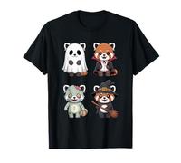 Kawaii Panda Rosso Costume di Halloween Carino Fantasma, Vampiro Maglietta