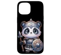 Kawaii Panda Viking: Cute and Courageous Custodia per iPhone 15