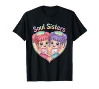 Kawaii Pastel BFF Best Friends Matching Girls Women Kids Maglietta