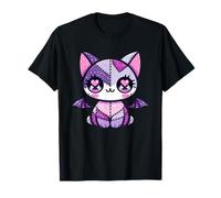 Kawaii Pastel Goth Cat Witchy Anime giapponese Raccapricciante Anime Maglietta