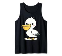 Kawaii Pellicano Cartoon Cute Seabird Ocean Animal Design Canotta