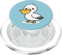 Kawaii Pellicano Cartoon Cute Seabird Ocean Animal Design PopSockets PopGrip per MagSafe