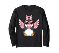 Kawaii Penguin Angel for Valentine's Day Love Maglia a Manica
