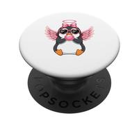 Kawaii Penguin Angel For Valentine's Day Love PopSockets PopGrip Adesivo