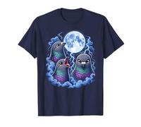 Kawaii Pigeon Funny Moon Storm Meme Meme Bird Art Maglietta