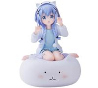 Kawaii Pigiama Figura Kafuu Chino Inginocchiato - Ornamenti Anime, Personaggi Manga Ragazza Statua Regalo Scultura Decorazione