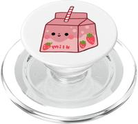 Kawaii Pink Strawberry Milk Box Cartone Carino Grafica PopSockets PopGrip per MagSafe