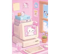 Kawaii Pixel Cat Notebook: Cute Retro Aesthetic Journal | 112 Pages Blank Notebook for Writing, Journaling and Sketching