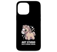 Kawaii Pony Art Studio incontra equitazione cavallo Arena Custodia per iPhone 13 Pro Max