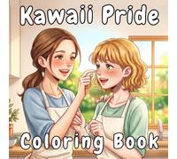 Kawaii Pride Coloring Book: 40 Cute, Cozy, and Bold Coloring Book for Adults Featuring Funny Bestie Moments, Queer Art, and Romantic Valentine’s Day Scenes
