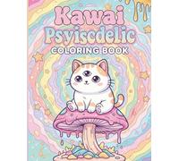 Kawaii Psychedelic Coloring Book: 50 Trippy and Cute Designs Featuring Creepy Kawaii Creatures, Melting Landscapes, and Groovy Mushrooms for Stress Relief and Radical Relaxation