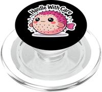 Kawaii Pufferfish Ocean Art Maniglia con cura Sea Life Design PopSockets PopGrip per MagSafe