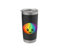 Kawaii Rainbow Dumpling squishy Raviolo cutie Arcobaleno Bicchiere termico in acciaio inox doppia parete