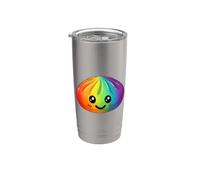 Kawaii Rainbow Dumpling squishy Raviolo cutie Arcobaleno Bicchiere termico in acciaio inox doppia parete