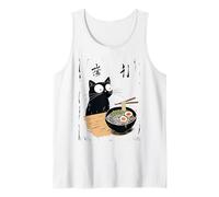 Kawaii ramen gatto carino cibo giapponese per anime, amanti Canotta