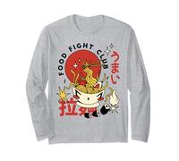 Kawaii Ramen Giappone Anime "Food Fight Club" Vintage Manga Art Maglia a Manica