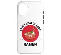 Kawaii Ramen I Just Really Love Carino Ramen Noodles Amante Custodia per iPhone 16