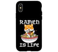 Kawaii Ramen Shiba Inu Cane Anime Noodles Giapponesi Custodia per iPhone X/XS