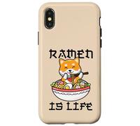Kawaii Ramen Shiba Inu Cane Anime Noodles Giapponesi Custodia per iPhone X/XS