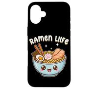Kawaii Ramen Vita Ciotola Di Ramen Noodles Zuppa Anime Otaku Custodia per iPhone 16 Plus