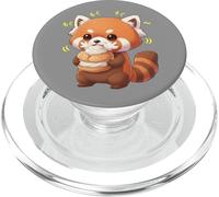 Kawaii Red Panda Bamboo Cat Munching Felicemente PopSockets PopGrip per MagSafe