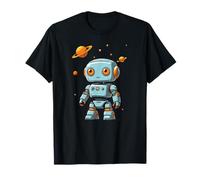 Kawaii Robot con Pianeti Carino Space Explorer Maglietta