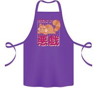 Kawaii Rosso Panda Giapponese Carino Cotone Grembiule 100% Biologico