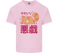 Kawaii Rosso Panda Giapponese Carino T-Shirt Ragazzi Ragazze