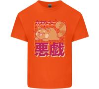 Kawaii Rosso Panda Giapponese Carino T-Shirt Ragazzi Ragazze