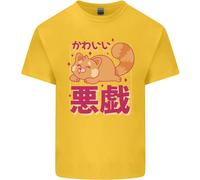 Kawaii Rosso Panda Giapponese Carino T-Shirt Ragazzi Ragazze