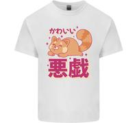 Kawaii Rosso Panda Giapponese Carino T-Shirt Ragazzi Ragazze