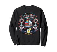 Kawaii Sailing Adventure Boat Ocean Lemonade Felpa