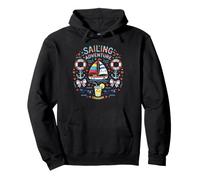 Kawaii Sailing Adventure Boat Ocean Lemonade Felpa con Cappuccio