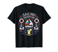 Kawaii Sailing Adventure Boat Ocean Lemonade Maglietta