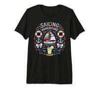 Kawaii Sailing Adventure Boat Ocean Lemonade Maglietta Premium