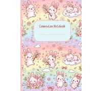 Kawaii Sakura Bunnies Composition Notebook: Brighten up the school day with this adorable notebook!