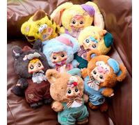 Kawaii Samuel Coffee Shop Series Plushie Blind Box Doll Bag Ciondolo in Vinile Action Figure da collezione Giocattoli Carino Plushie Charm Doll Carino Natale da collezione Regalo di Compleanno