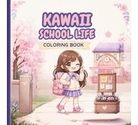 Kawaii School Life: Coloring Book: Un Libro da Colorare Tenero e Rilassante per Bambini e Ragazzi con Adorabili Illustrazioni in Stile Kawaii