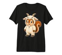 Kawaii Scoiattolo in Capra Costume per Ragazze Capra Capra Maglietta Premium