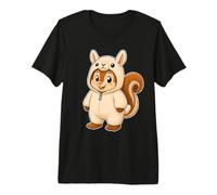 Kawaii Scoiattolo in Un Llama Costume per Ragazze Bambini Lama Maglietta Premium
