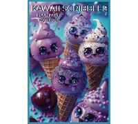 KAWAII SCRIBBLES: PLAIN PAPER NOTE BOOK purple icecream edition