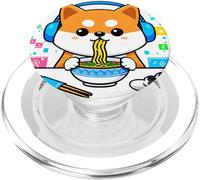Kawaii Shiba Inu Mangia Ramen Dog Gamer PopSockets PopGrip per MagSafe