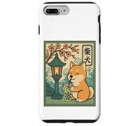 Kawaii Shiba Inu Matcha Boba Giapponese Carino Anime Amante dei Cani Custodia per iPhone 7 Plus/8 Plus