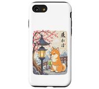 Kawaii Shiba Inu Matcha Boba Giapponese Carino Anime Amante dei Cani Custodia per iPhone SE (2020) / 7/8